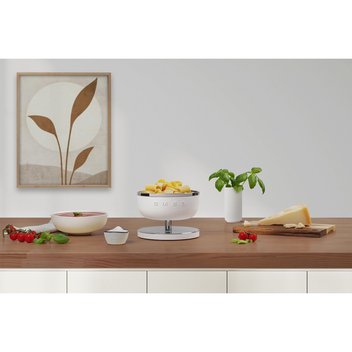 Retro Digital Kitchen Scale - KSC01 white, SMEG