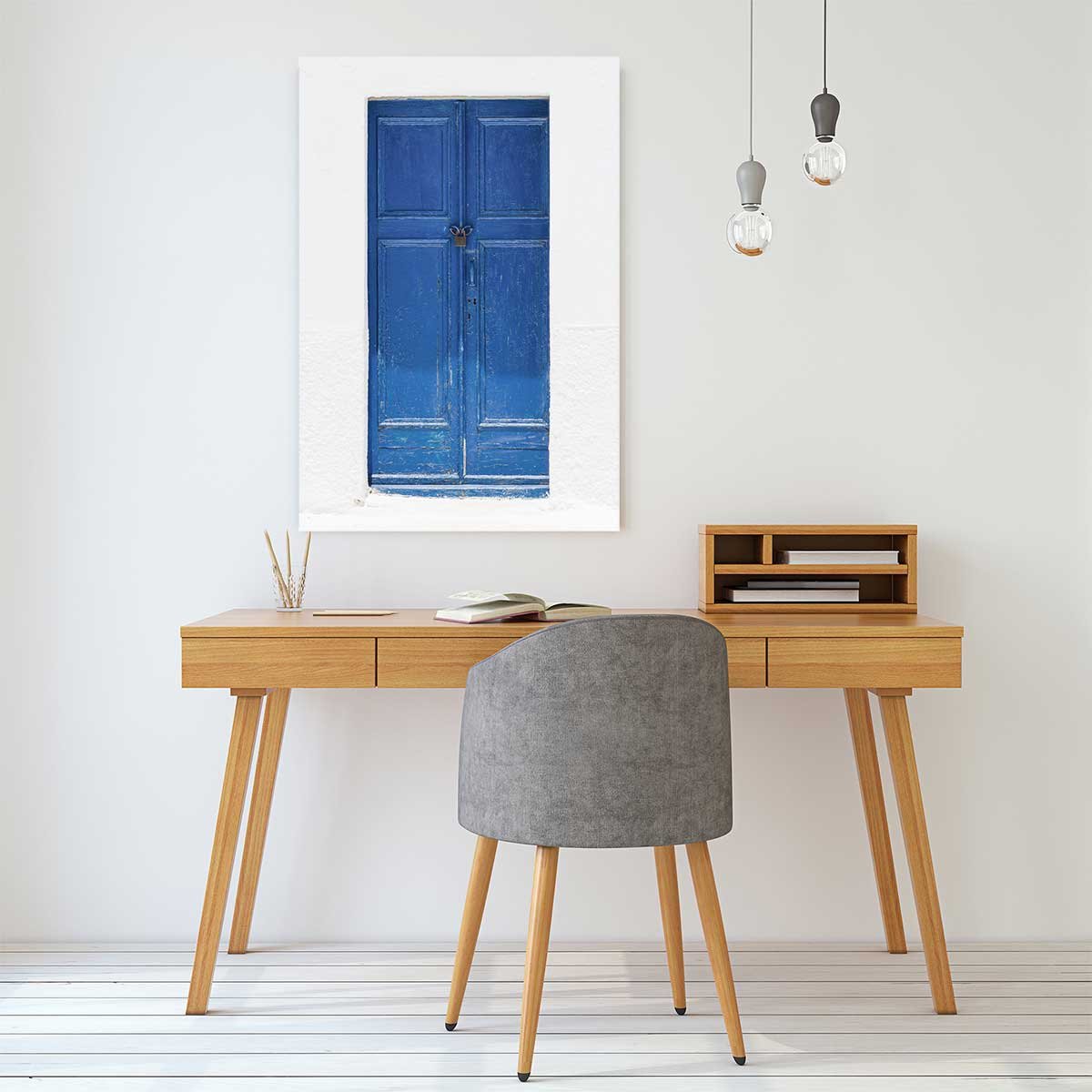 Tableau porte bleue ios tableau alu dibond, HEXOA