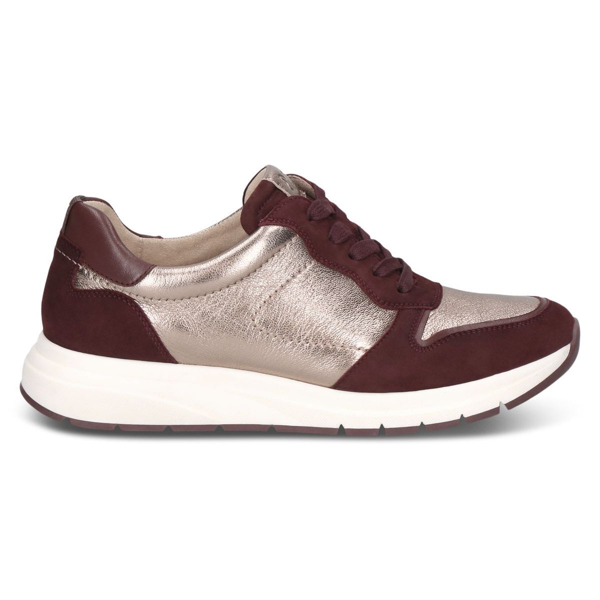Basket en cuir violet violet raisin, CAPRICE