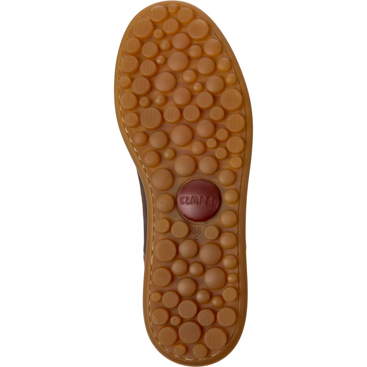 Baskets Pelotas Ariel Hella Twins cuir marron, CAMPER