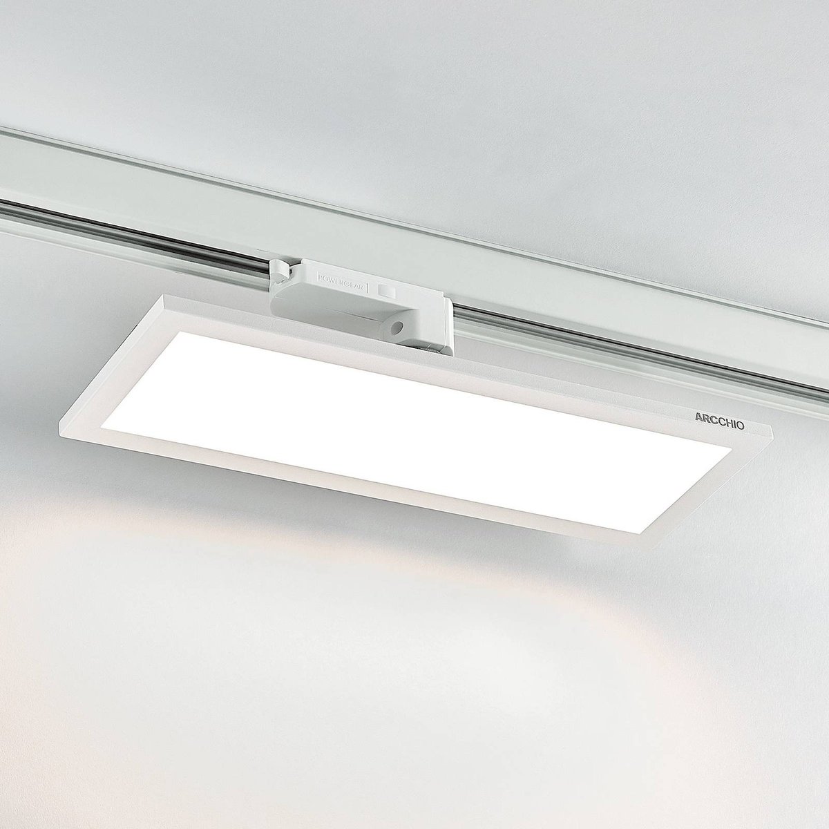 Projecteur pour rail électrique LED, Hairis blanc (ral 9010), ARCCHIO