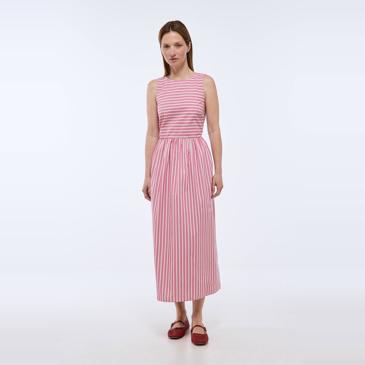 Robe midi rayée en coton BIO GOTS azalee, MONOPRIX