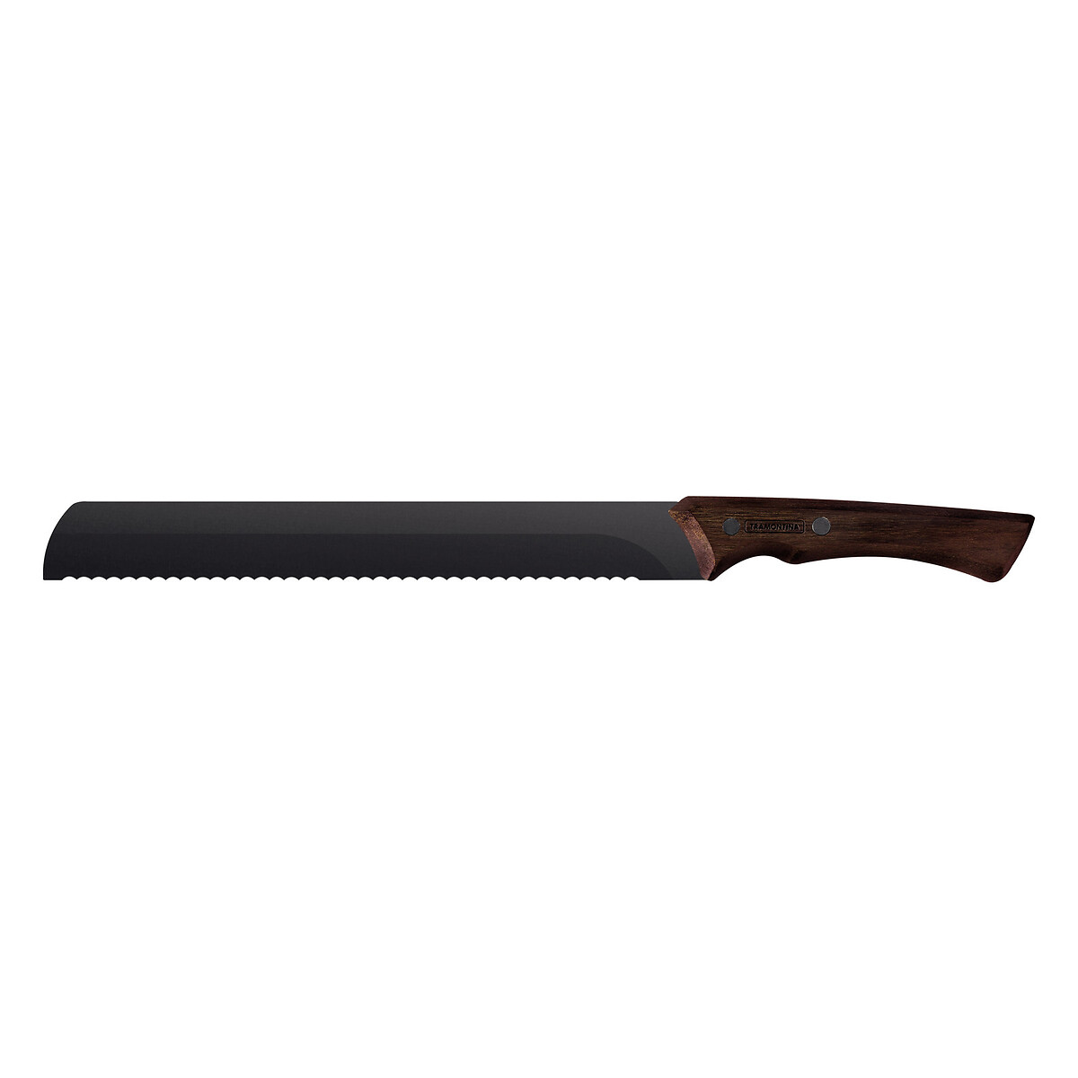 Faca Serrilhada Churrasco Black 10", Tramontina madeira, TRAMONTINA