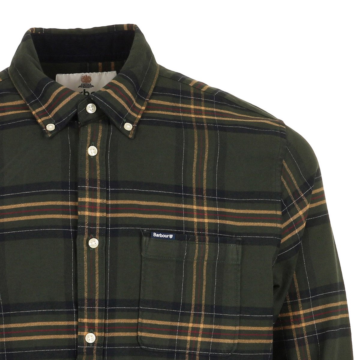 Chemise BARBOUR PORTDOWN TAILORED CHECKED SHIRT olive, BARBOUR