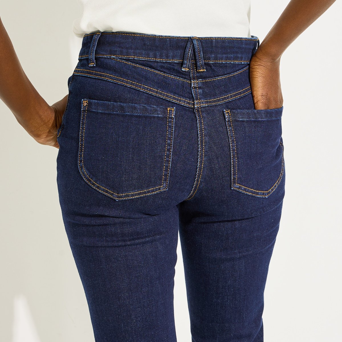 Jean bootcut CALVI B02 bleu brut, GRAIN DE MALICE