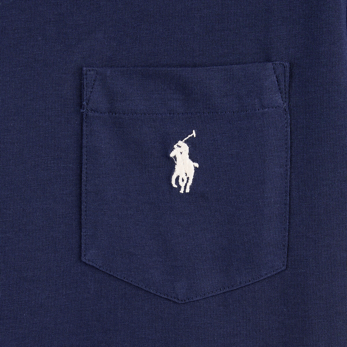 T-shirt manches courtes, en jersey, Custom Slim Fit bleu marine, POLO RALPH LAUREN