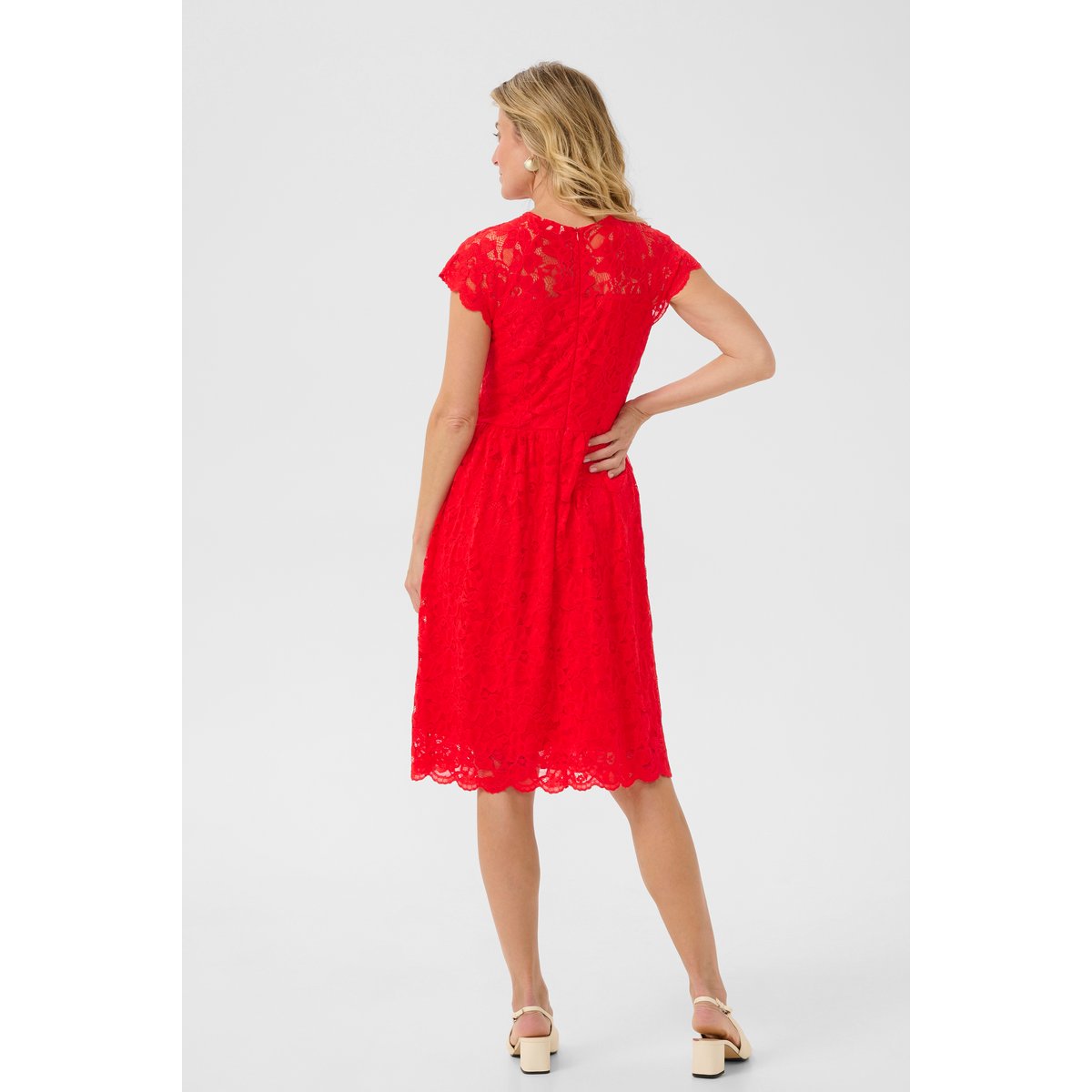 Dress rouge high risk red, CREAM