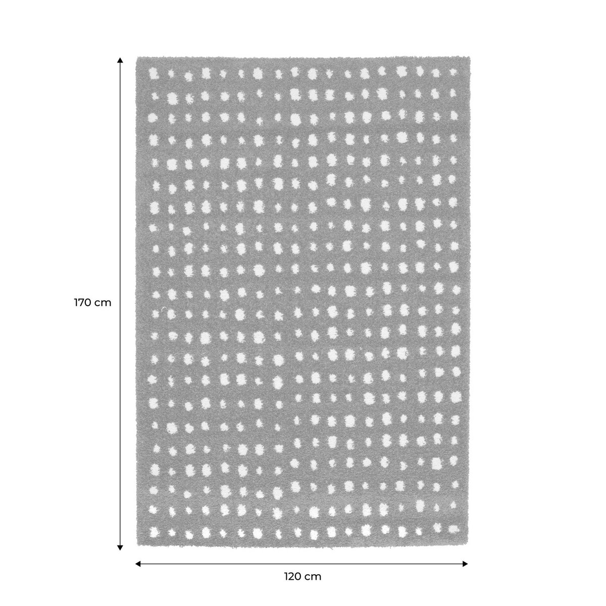 Tapis intérieur rectangulaire contemporain ENO marron / crème, SWEEEK