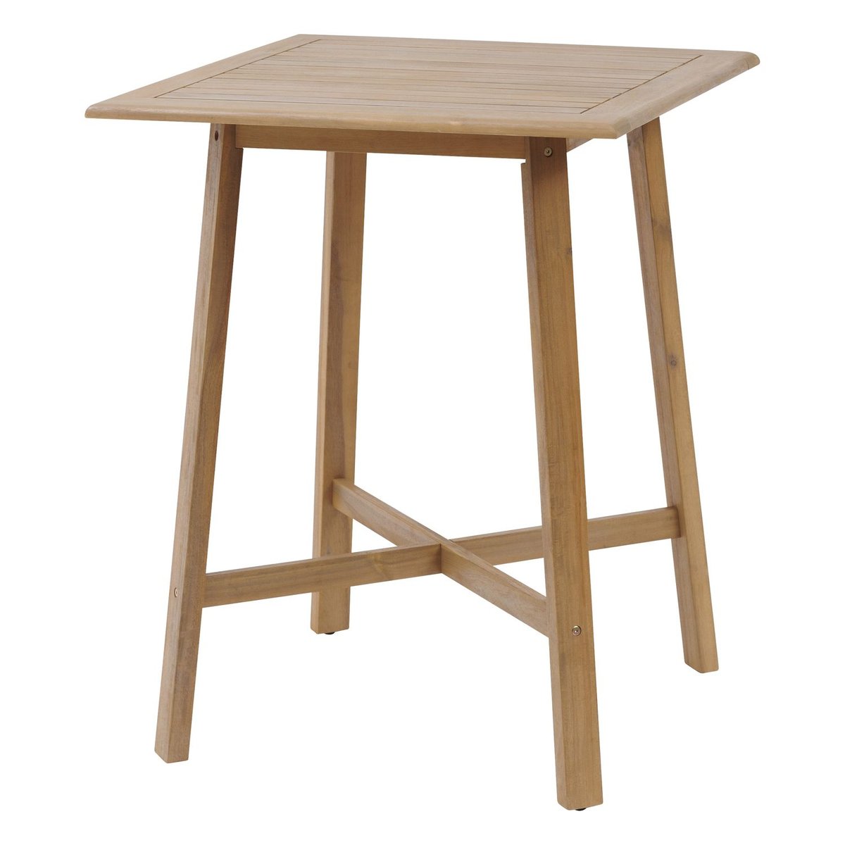 Table de jardin haute en acacia 4 places TIWI beige, HESPERIDE
