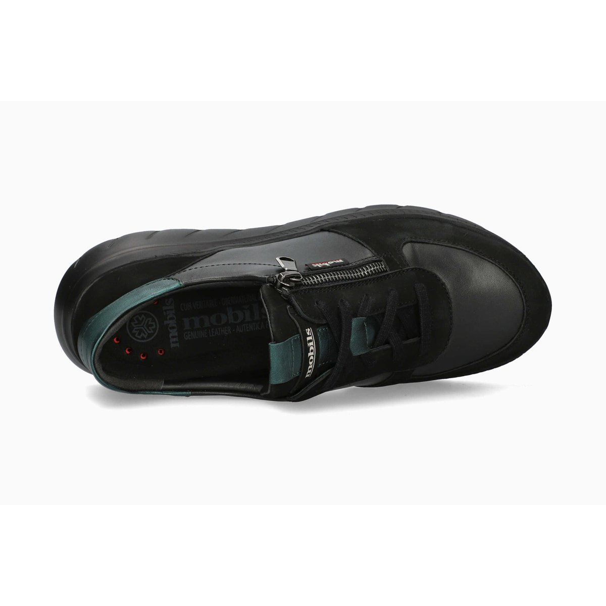 Baskets en cuir RYMA noir p5145875, MEPHISTO