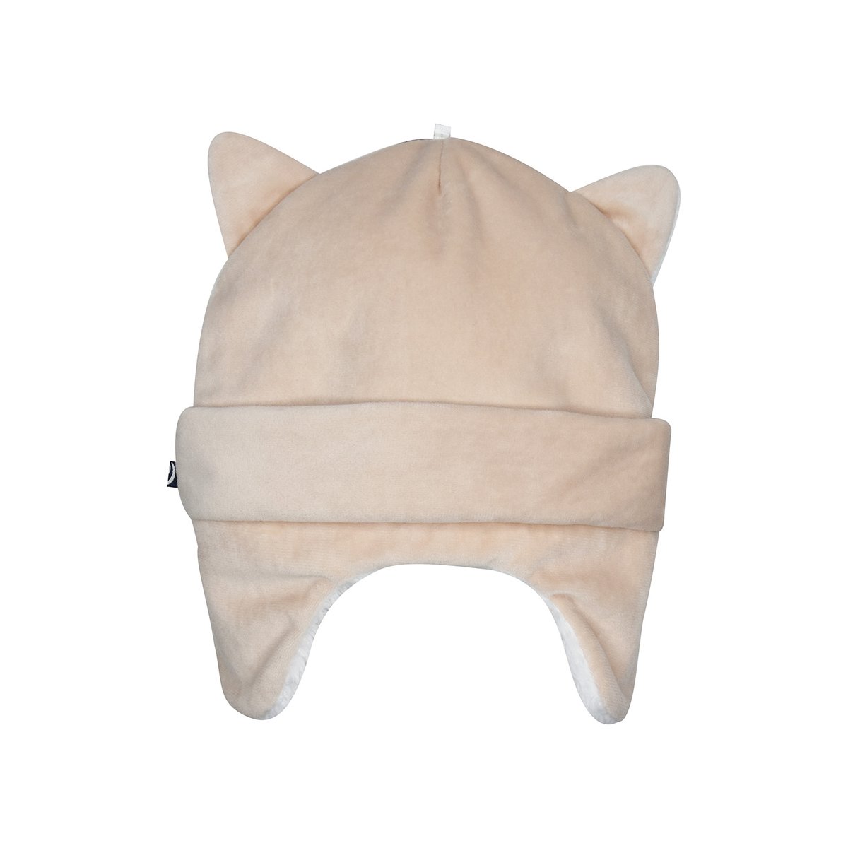 Bonnet ikey velours doux bebe beige, SUCRE D'ORGE