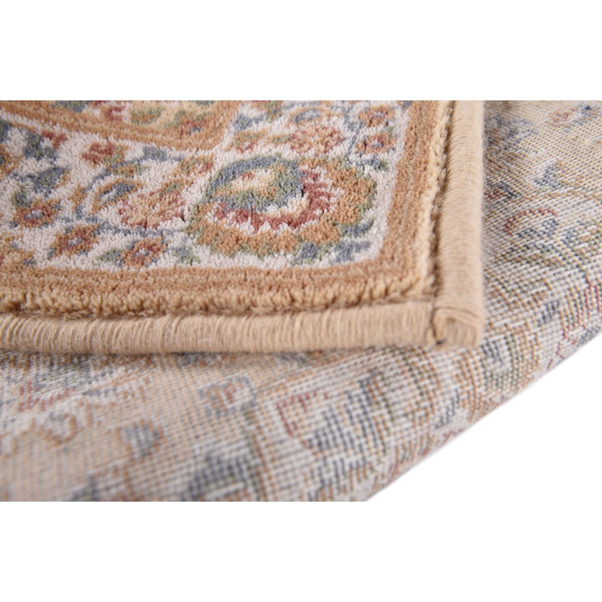 Tapis d'orient floral - DOLNA sable, THEKO