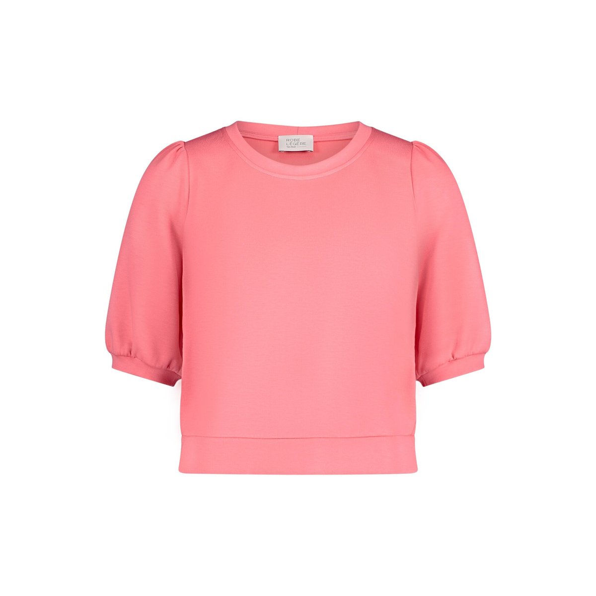 T-shirt à encolure ronde peach lime, VERA MONT
