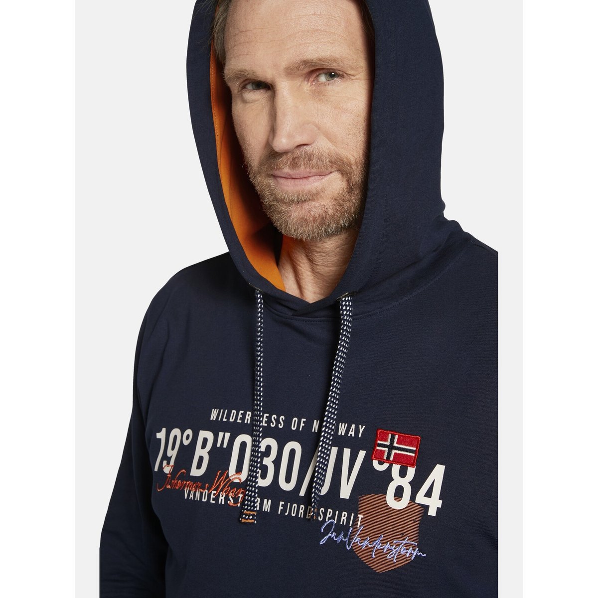 Sweatshirt JORRIT bleu foncé, JAN VANDERSTORM