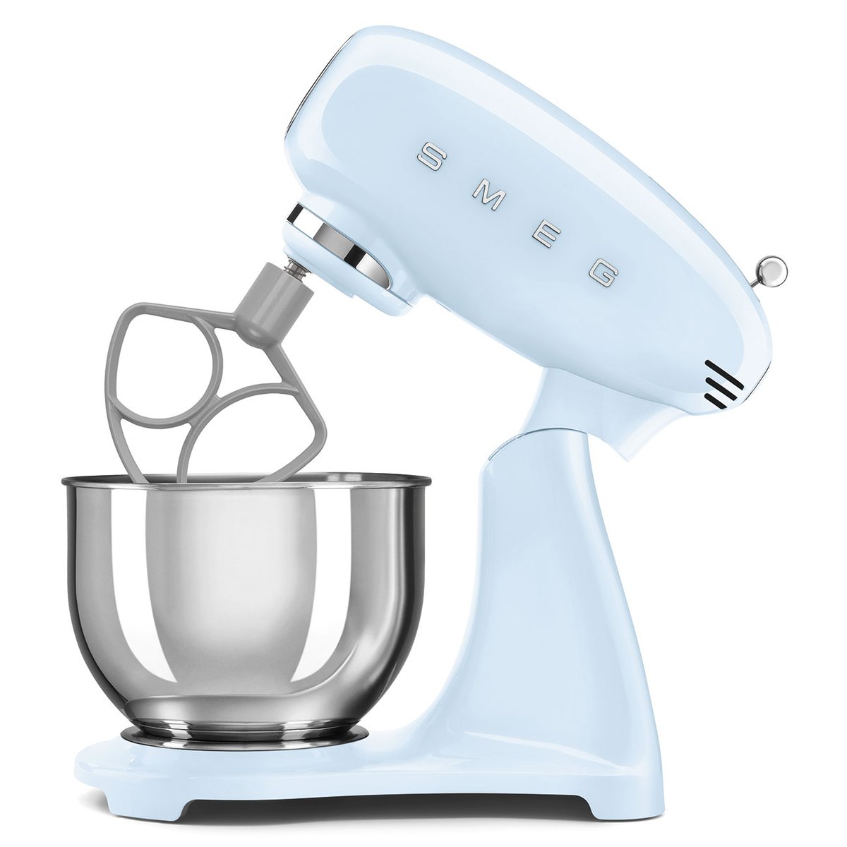 Robot patissier socle couleur SMF05 bleu azur brillant, SMEG