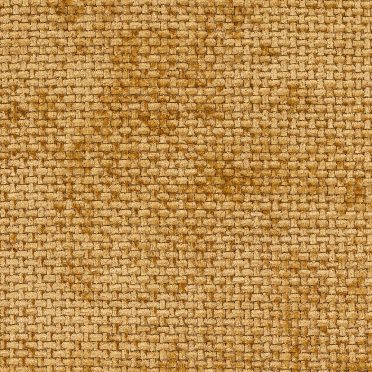 Pouf fauteuil d’appoint décoratif en tissu chenille Oeko-Tex® - ORB moutarde, ICON