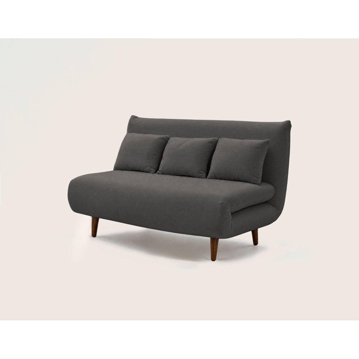 Banquette convertible clic-clac 2 places, LUMI gris, BEST MOBILIER