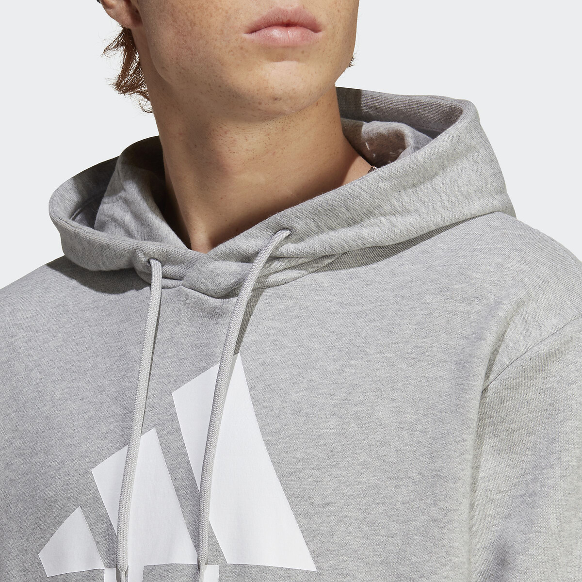 Sweat à capuche en molleton Essentials gris chiné, ADIDAS SPORTSWEAR