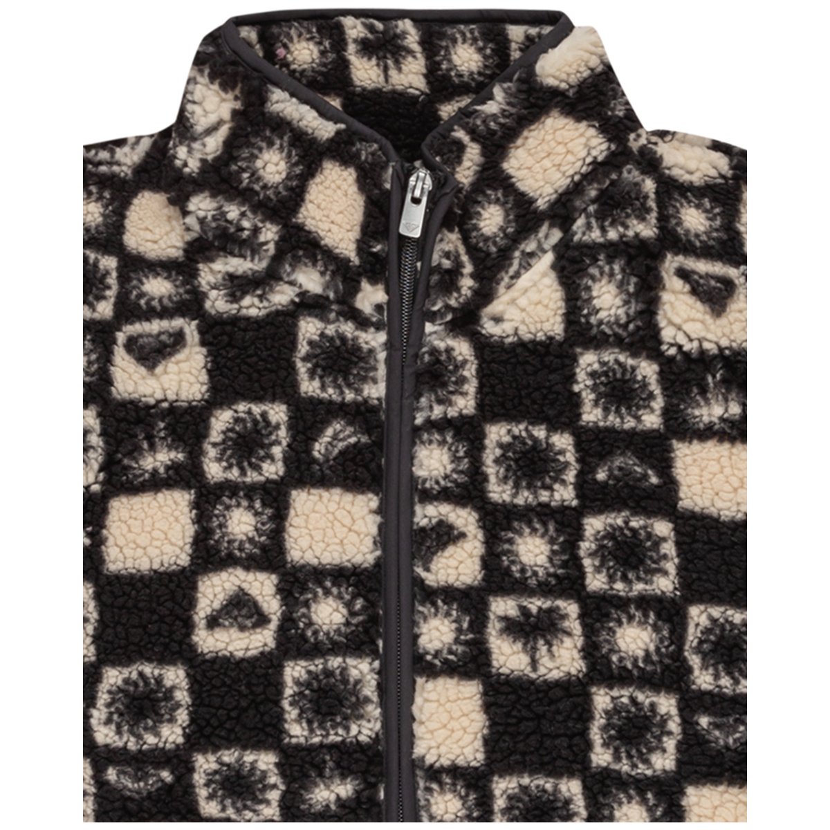 Veste polaire zippée LIKE ELECTRICITY. noir phantom sunsquare, ROXY