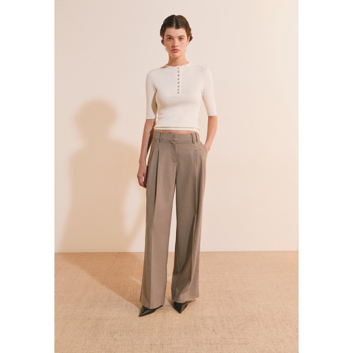 ETAM PANTALON JULIA PDP - PANTALON beige, ETAM