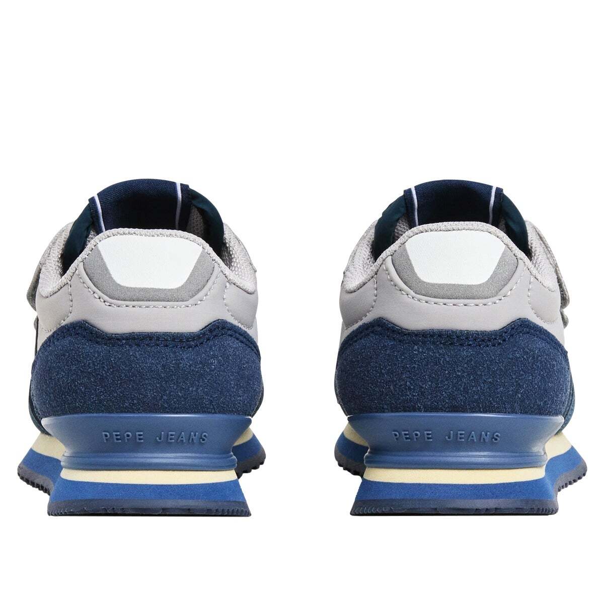 Baskets Running Avec Fermeture Velcro bleu acier, PEPE JEANS