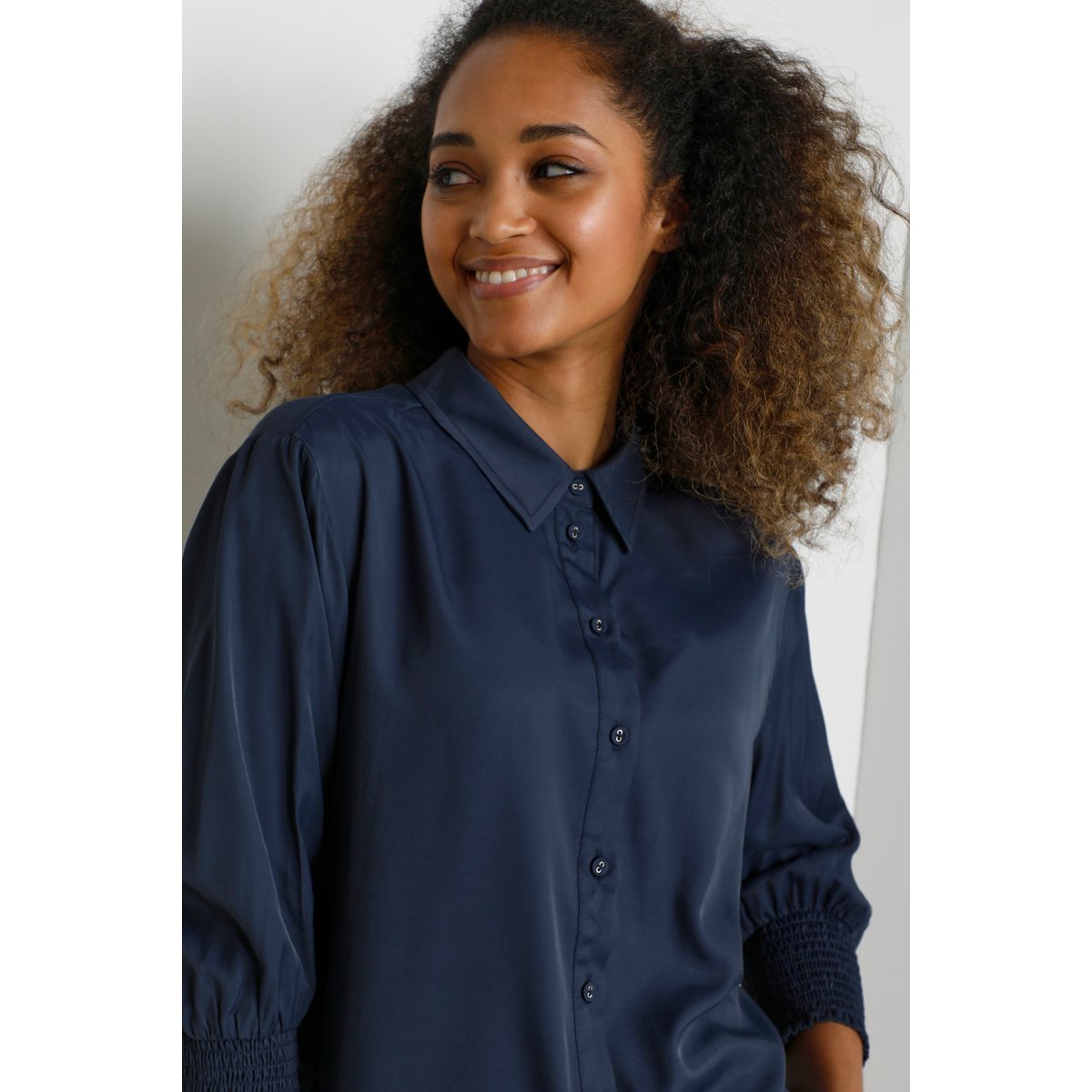 Short sleeved shirt blanc chalk, CREAM