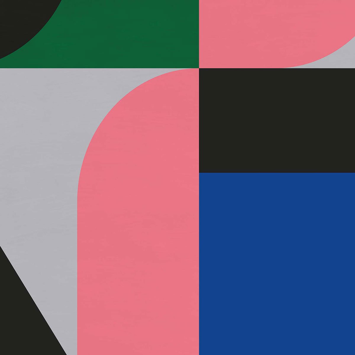 Papier peint, géométrie fondatrice rose, HEXOA