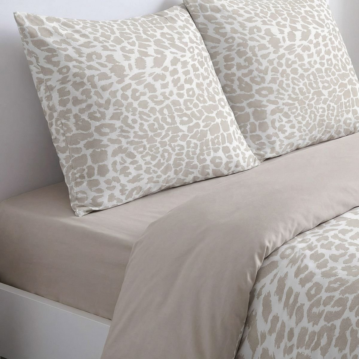 Parure de lit imprimé Animalier SUNSHINE HORTENCE beige, TODAY
