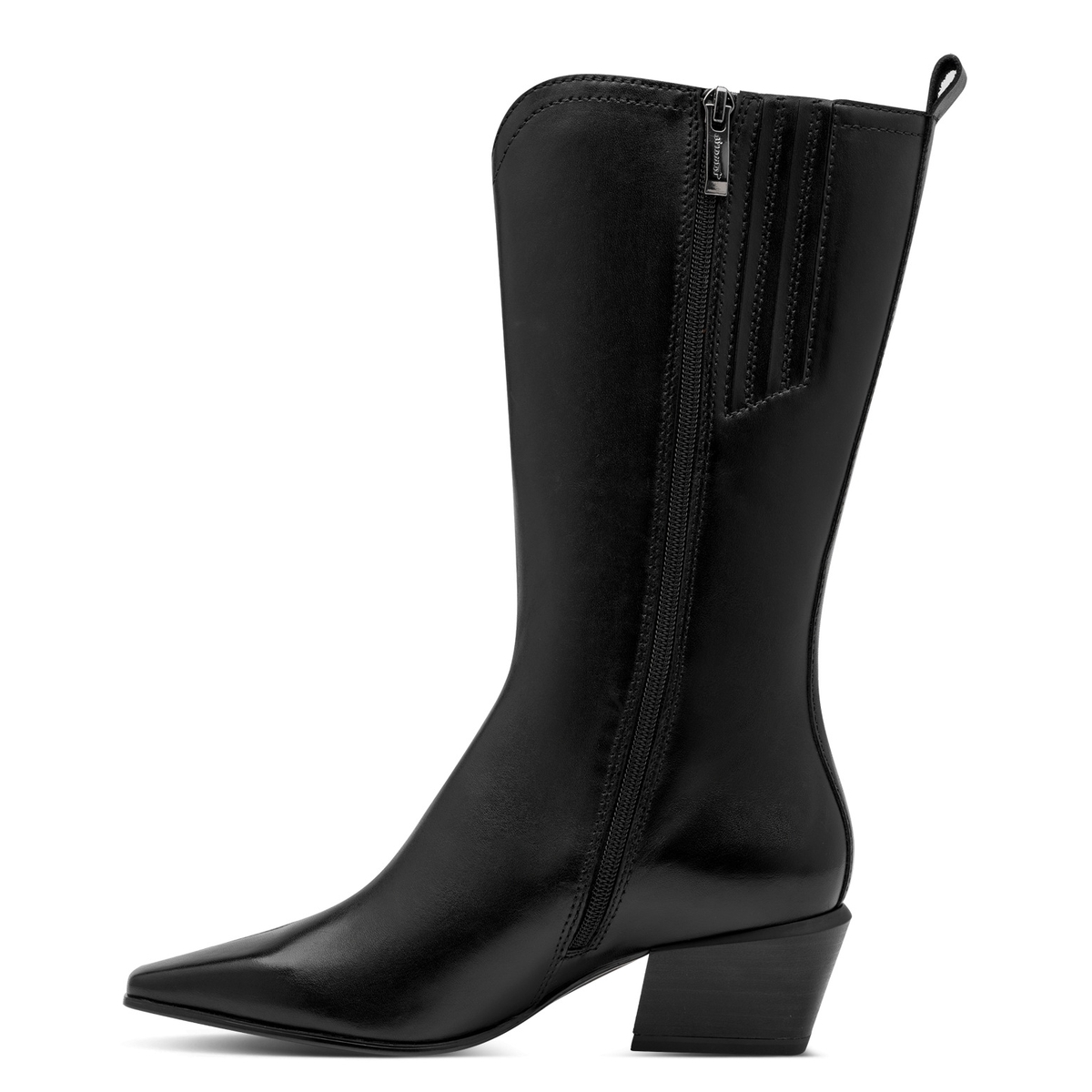 Bottes en cuir noir cuir, TAMARIS