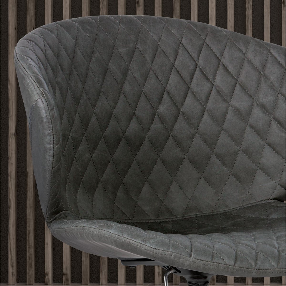 Fauteuil de bureau à roulettes, ZOE gris, HISPANOHOGAR
