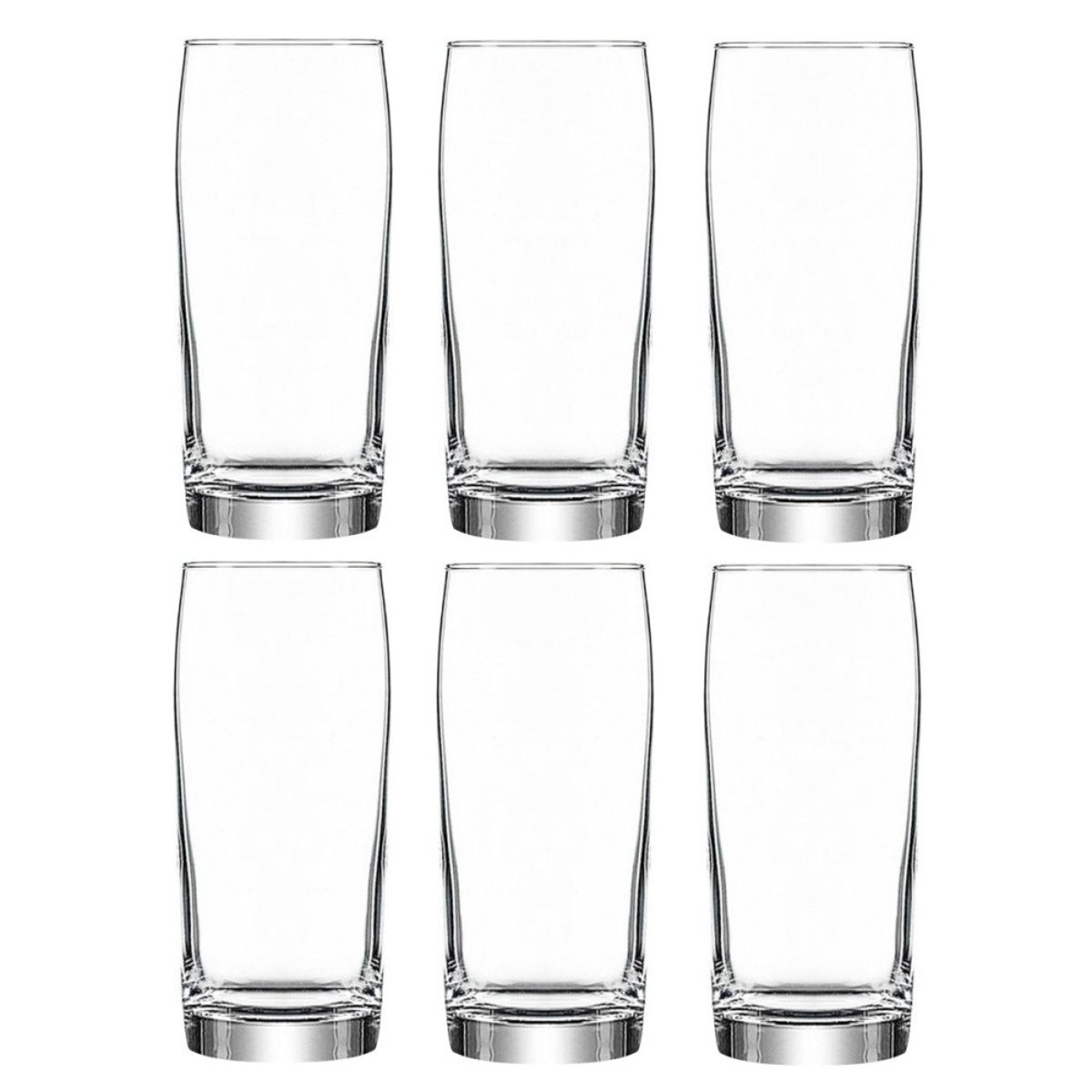 Lot de 6 verres à bière 38cl BARDY transparent, DECORATIE
