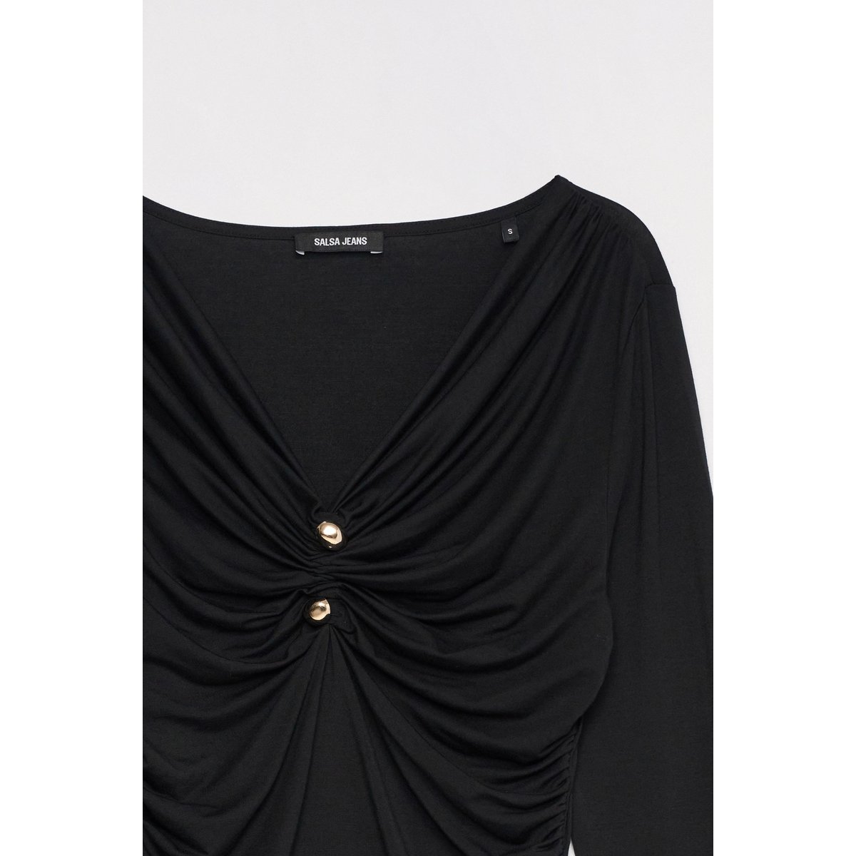 PULL FRONCÉ marron, SALSA JEANS
