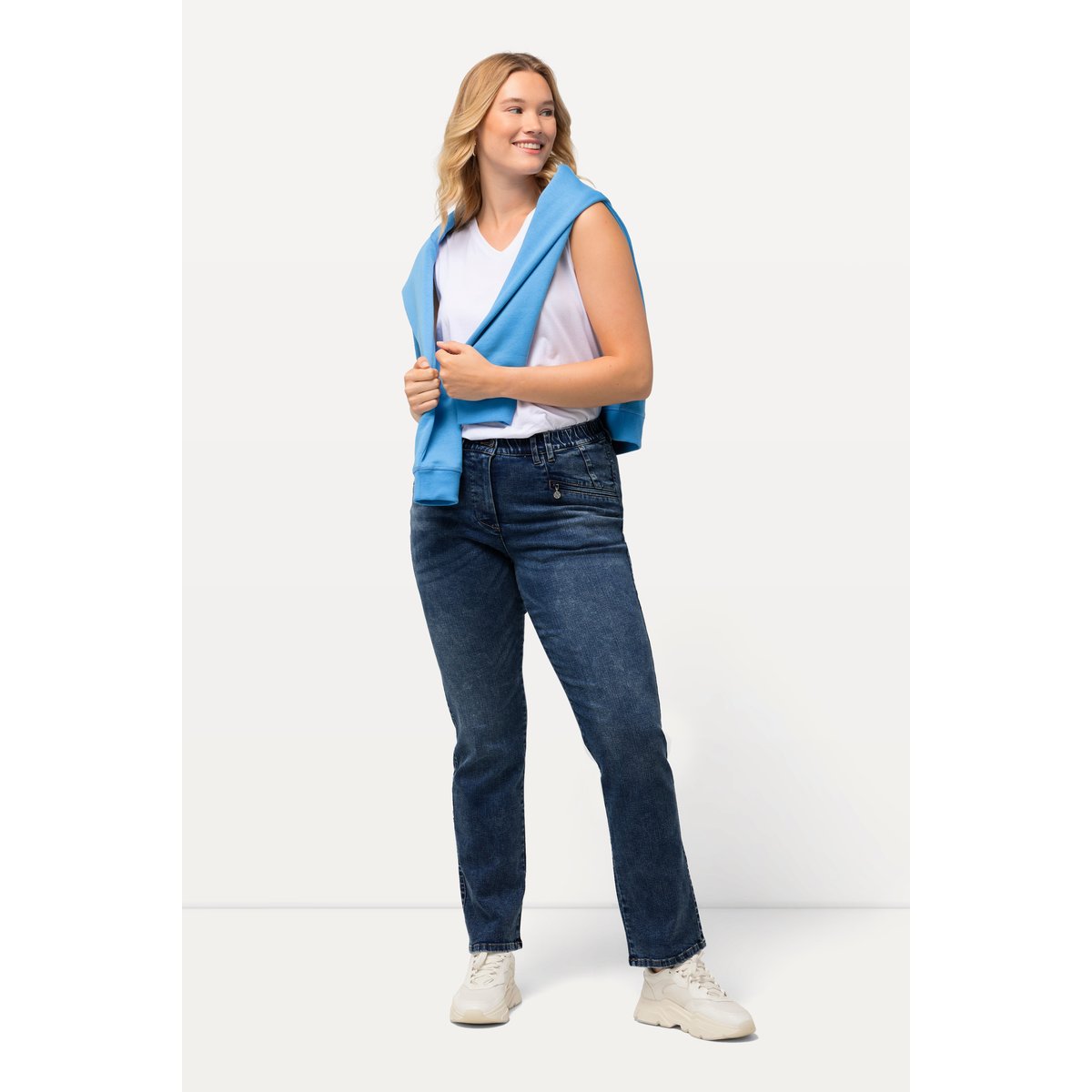 Jean Mony stretch bleu jean, ULLA POPKEN