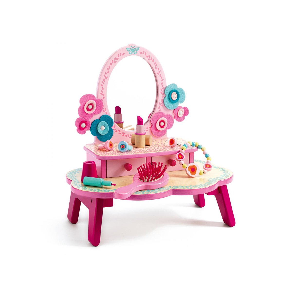 Coiffeuse enfant rose, bleu, DJECO