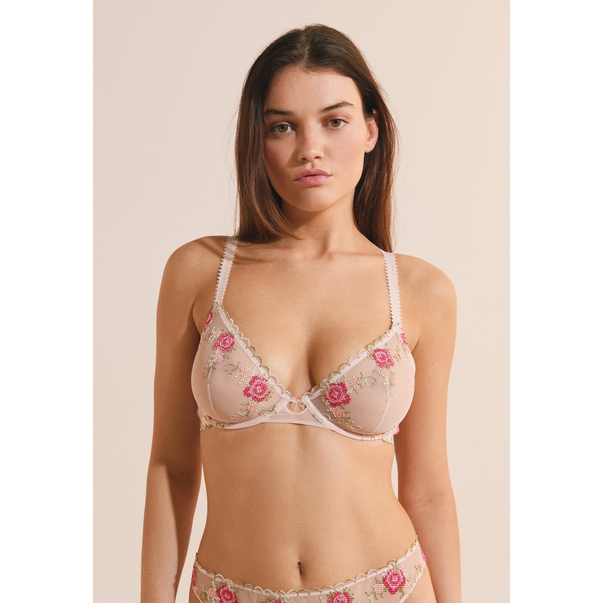 Soutien-gorge en broderie BRODEE multicolore, ETAM