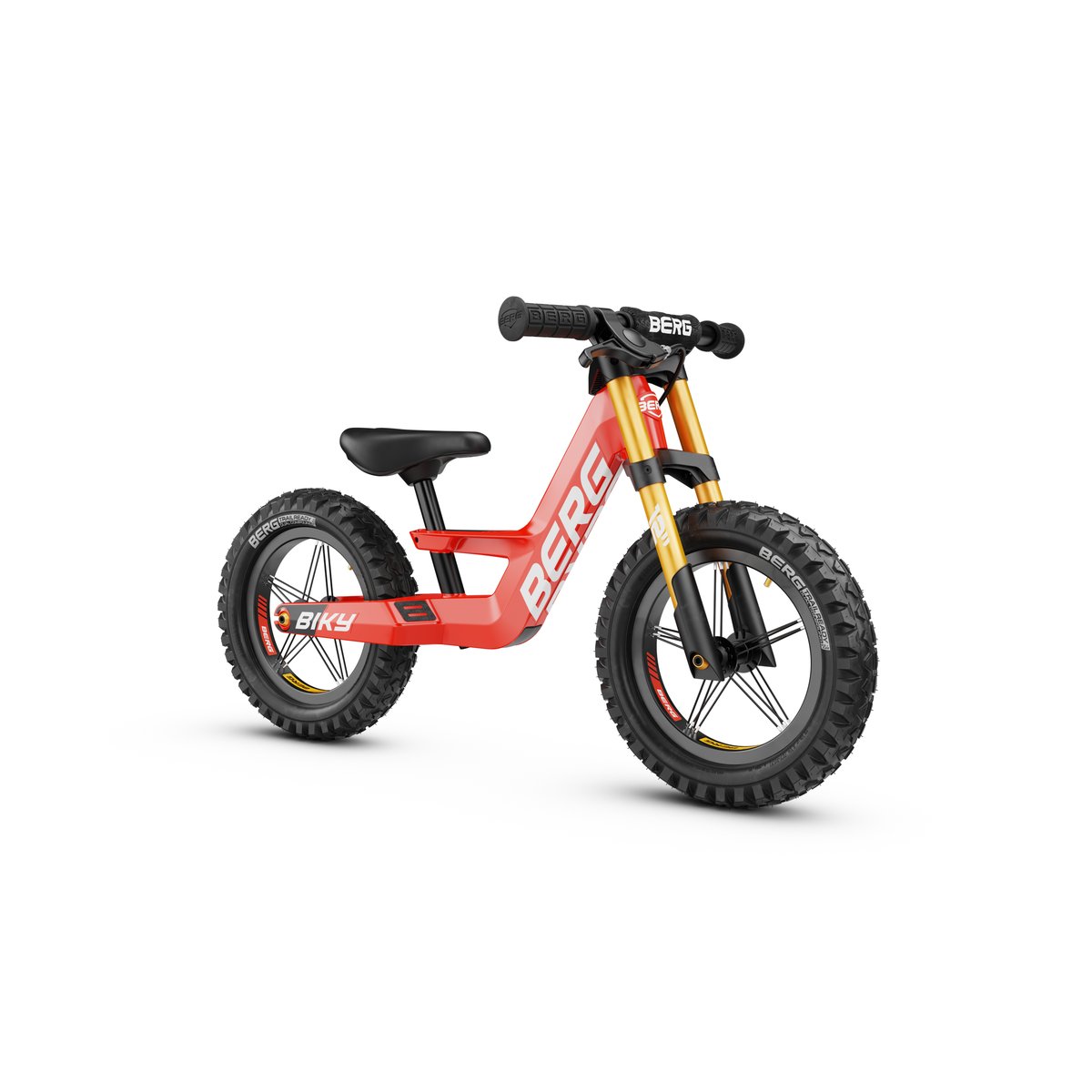 Draisienne pour Enfants, 2,5+ Ans, 12 Pouces, Biky Cross red, BERG TOYS