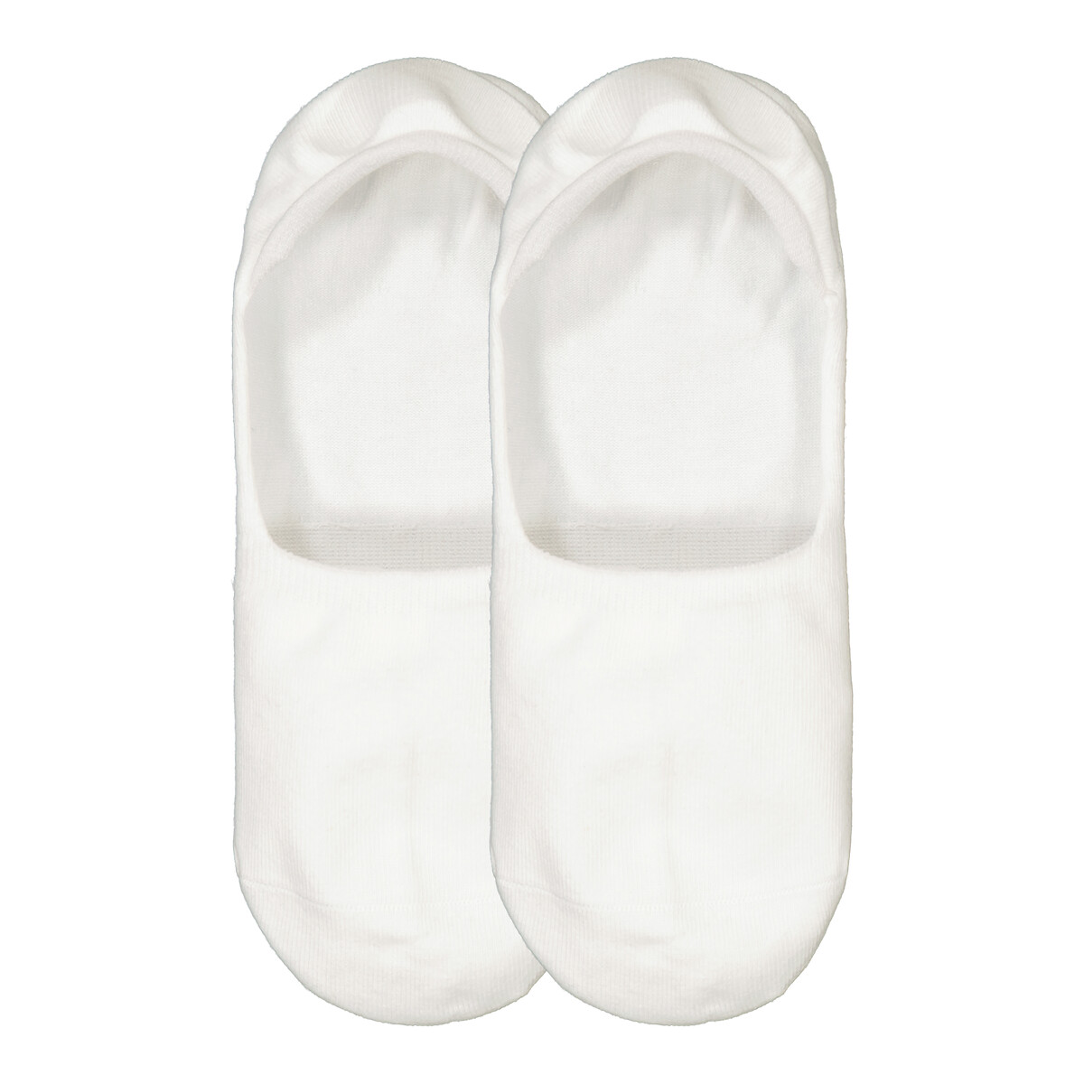 Pack of 2 Pairs of Footsies in Cotton white, DIM