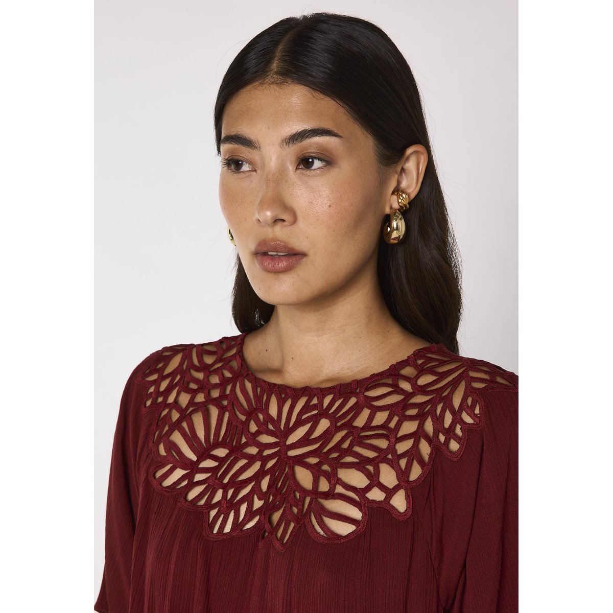 Robe droite avec dentelles PERFECTION brique, Maison 123