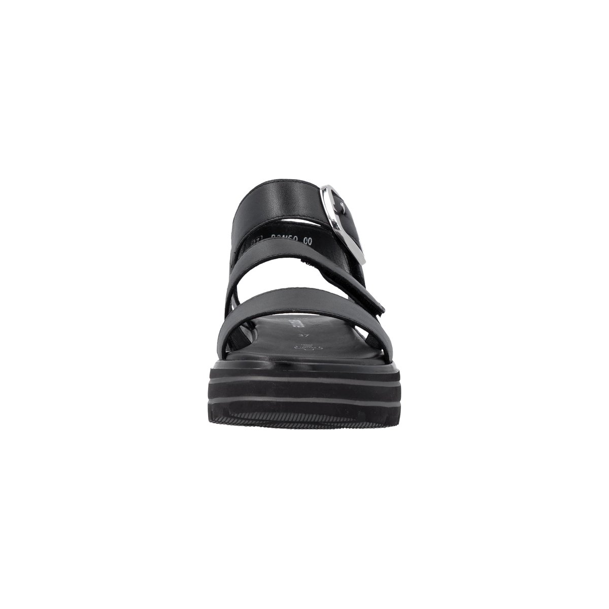 Sandale Cuir Compensé Lugano noir, REMONTE