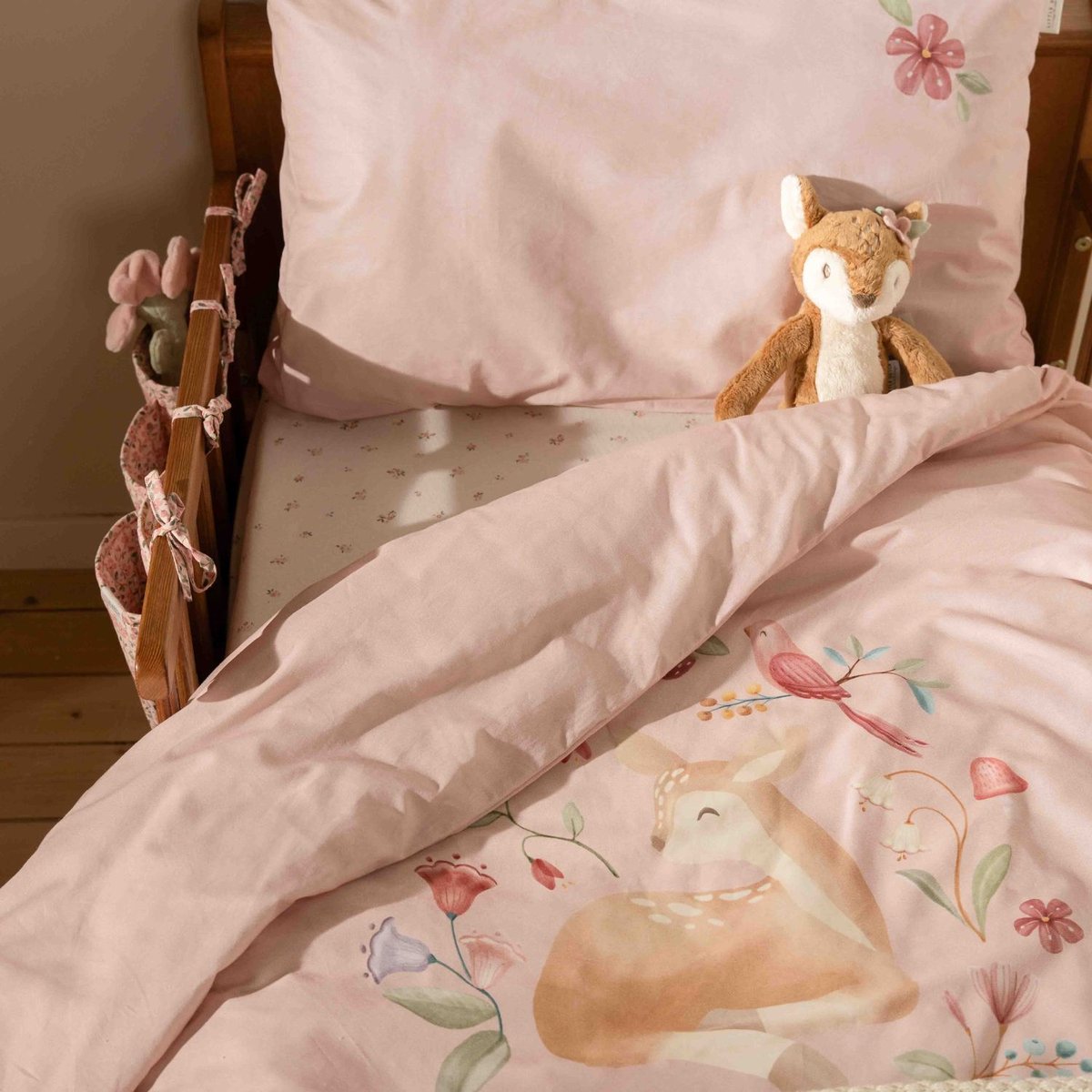 Peluche rose, beige, marron, LITTLE DUTCH