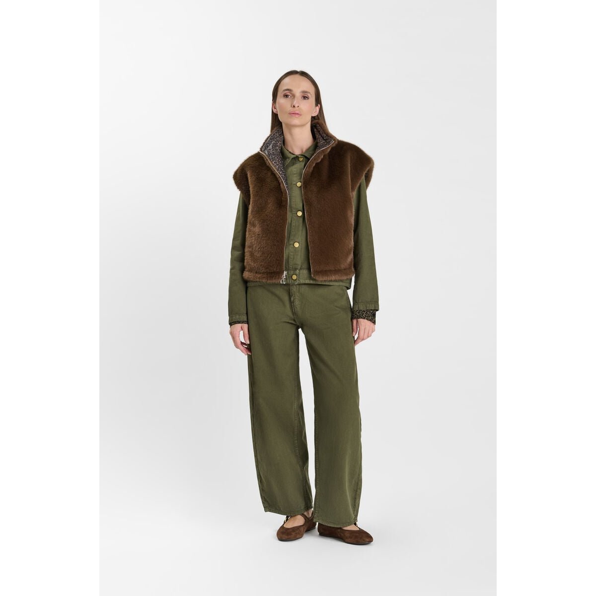 Veste sans manches FAUVE bear, LE TEMPS DES CERISES