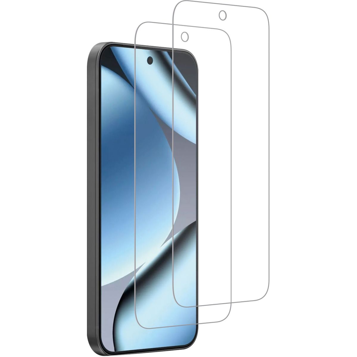 Protège écran Google Pixel 10A verre trempé X2 couleur unique, ESSENTIEL B
