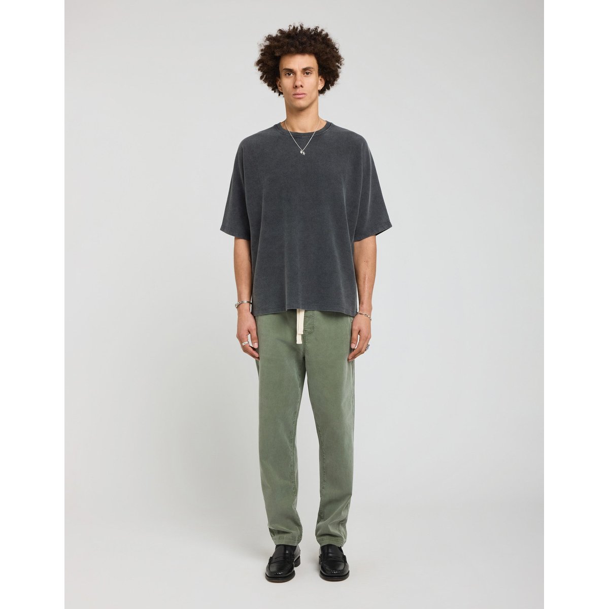 PANTALON LOOSE PIZA vert, PULLIN