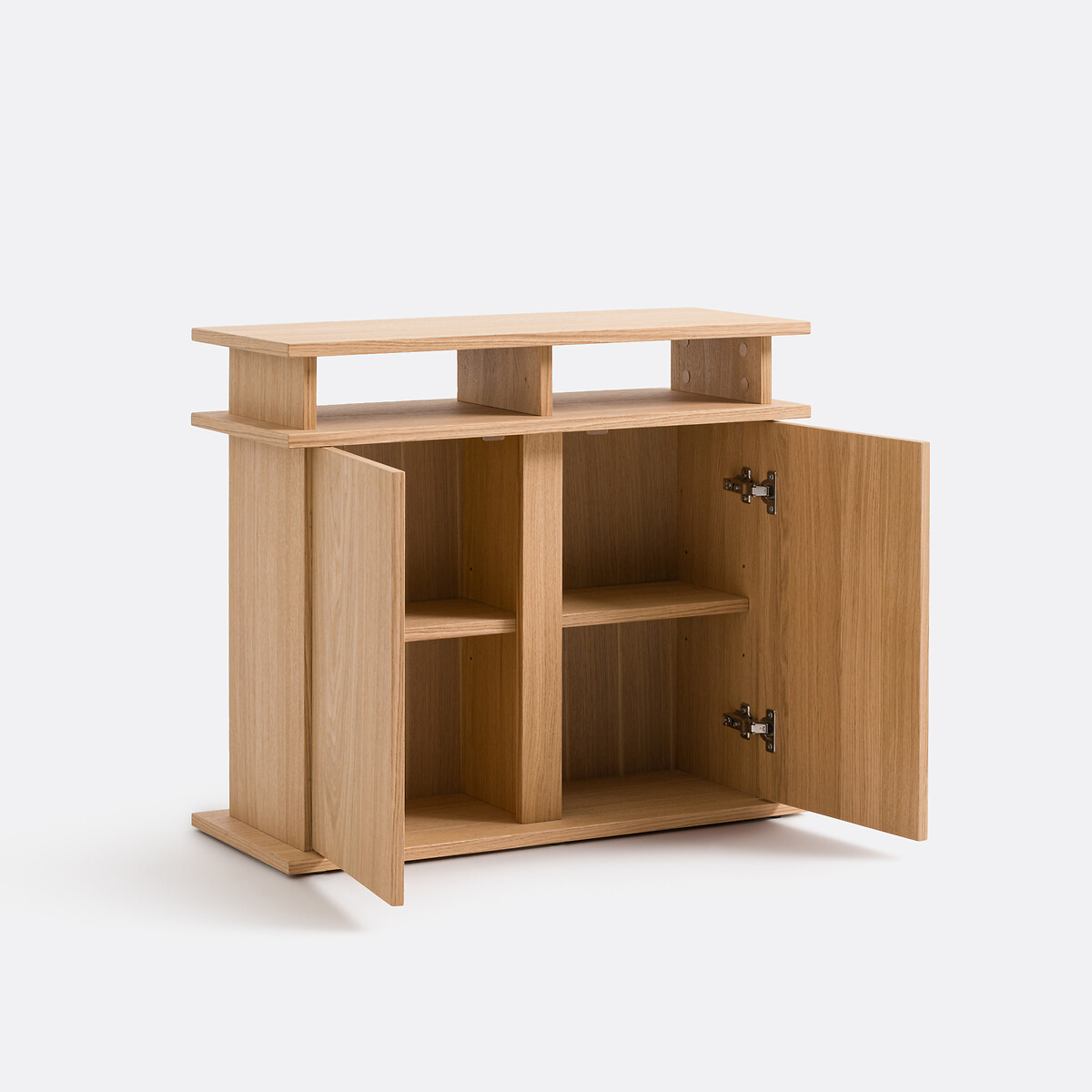 Buffet bas plaqué chêne, ABAC coloris chêne, LA REDOUTE INTERIEURS