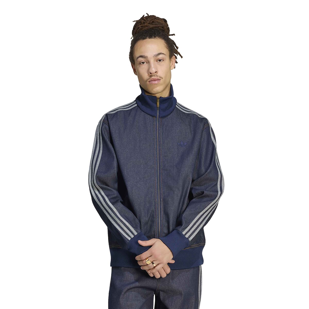 Veste de survêtement, en denim, loose fit, FIREBIRD bleu denim, adidas Originals