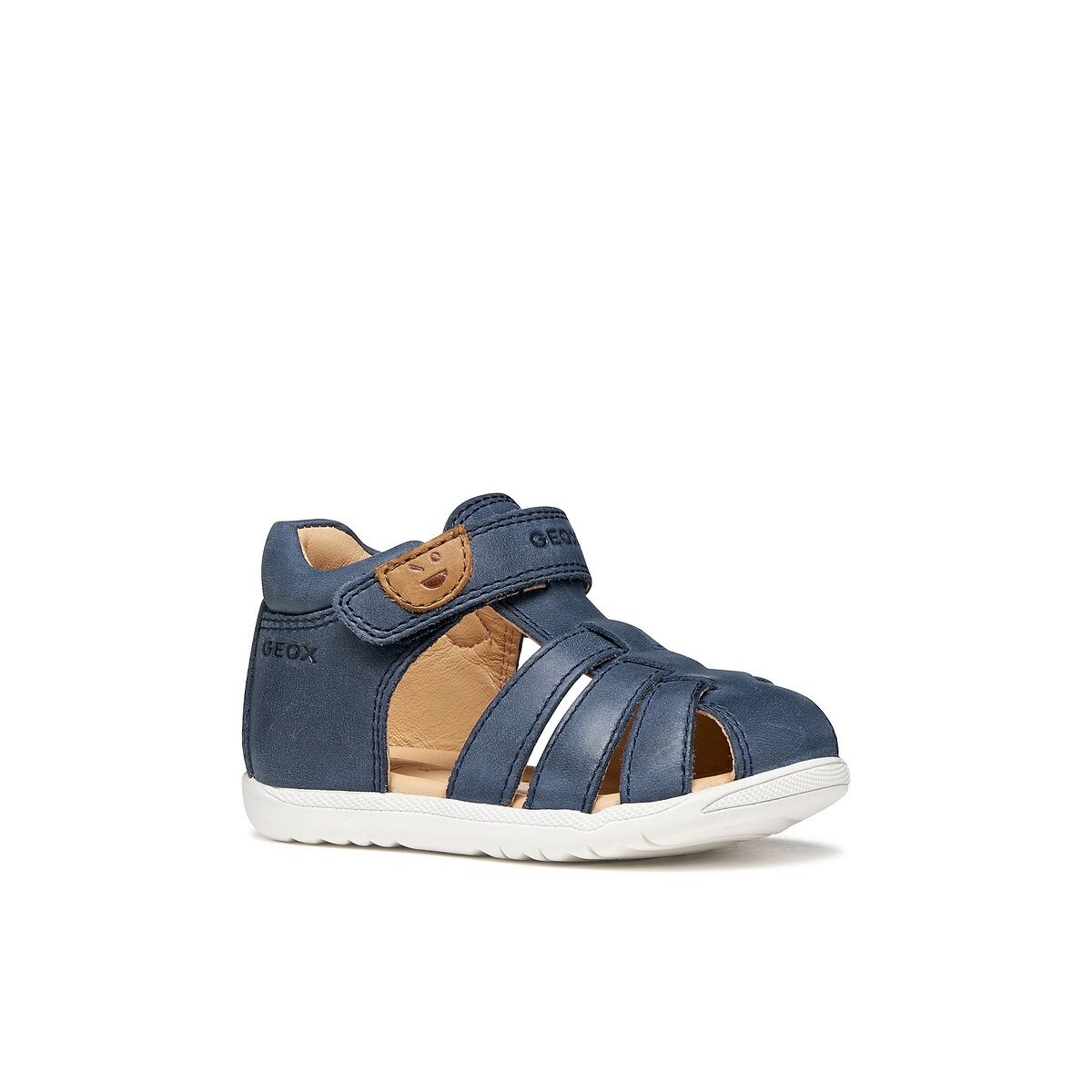 Sandales en cuir MACCHIA, premiers pas bleu marine, GEOX