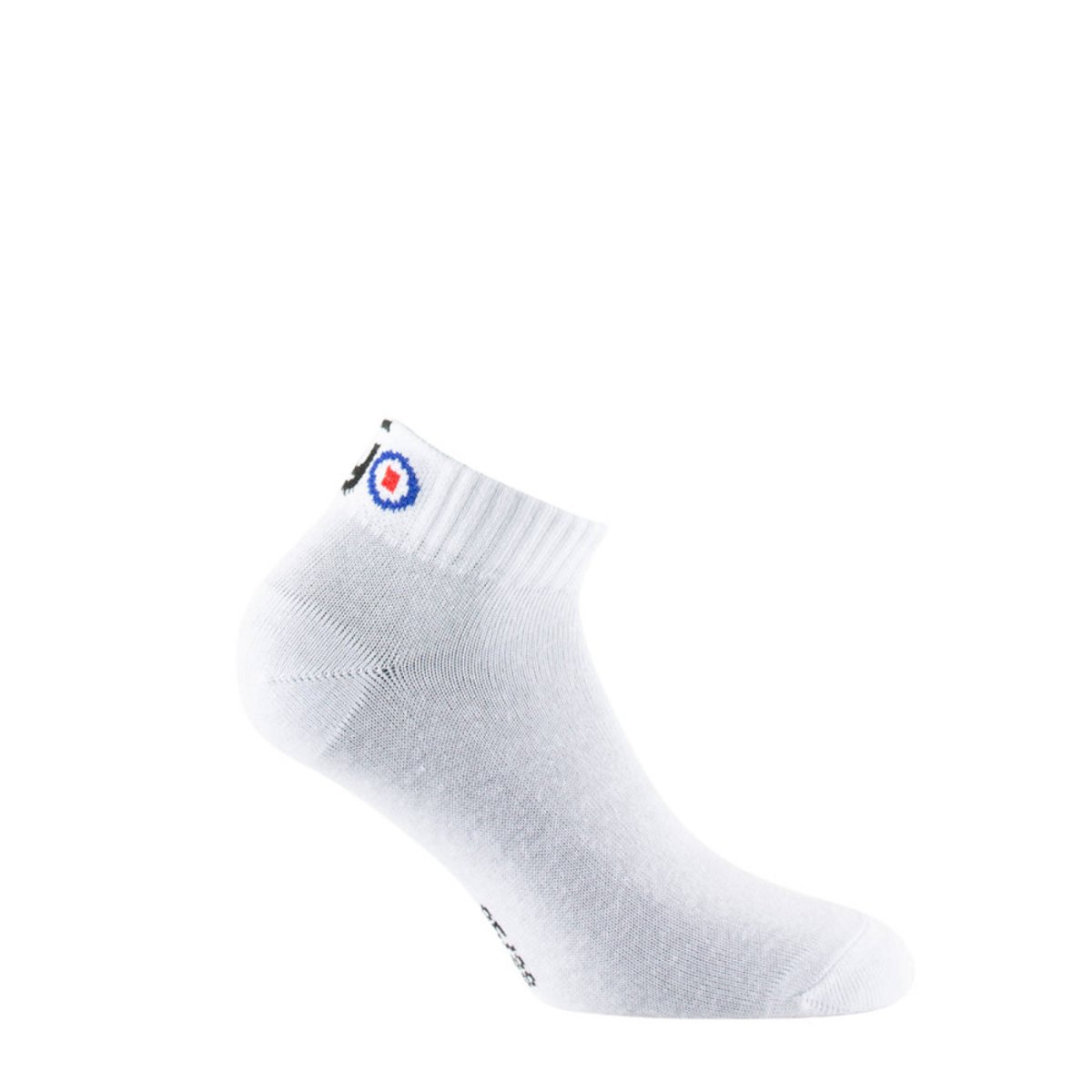 Lot de 2 paires de tiges courtes sport en coton blanc, THYO