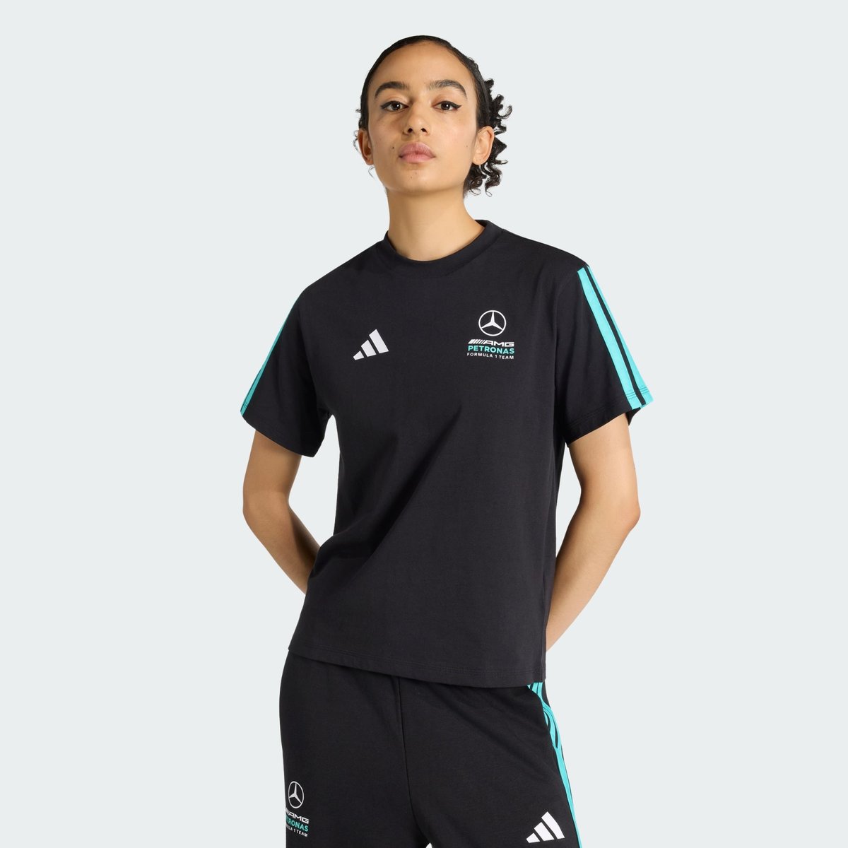 T-Shirt Mercedes - Amg Petronas Formula 1 Team Dna T-Shirt Mercedes - Amg Petronas Formula 1 Team Dna black / semi mint rush, adidas Performance