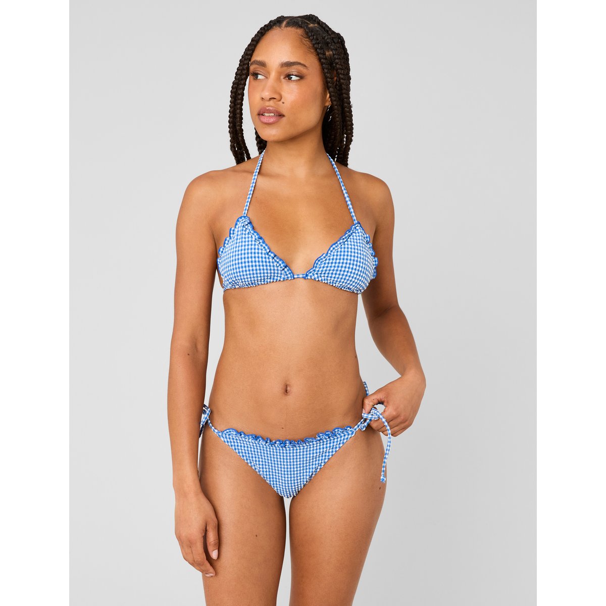 Bas de maillot de bain bleu foncé, BZB