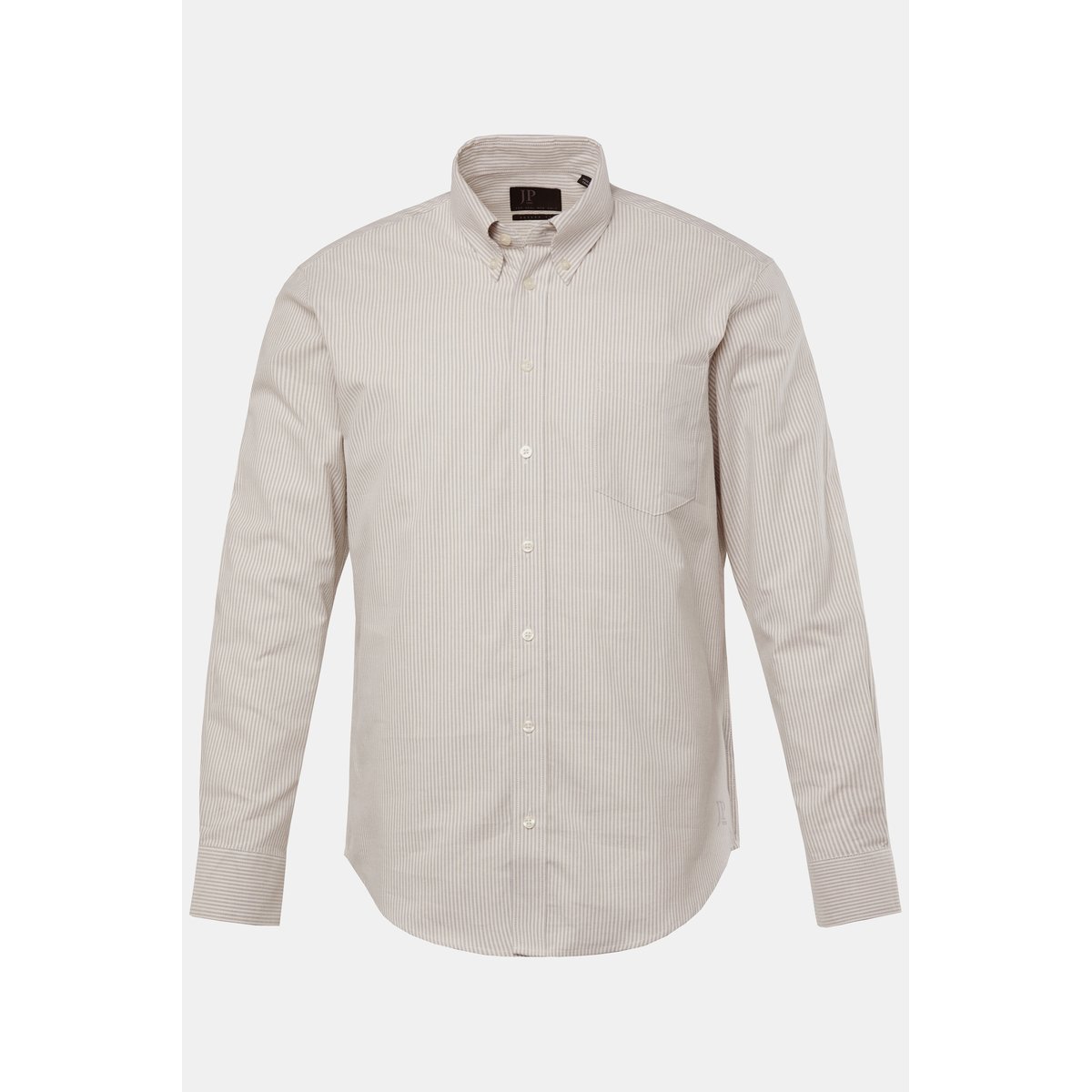 Chemise à rayures, manches longues blanc cassé, JP1880